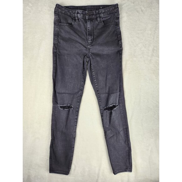 American Eagle Jeans Women's AE Next Level Stretch Super Hi-Rise Jegging Sz 8 - Picture 1 of 15